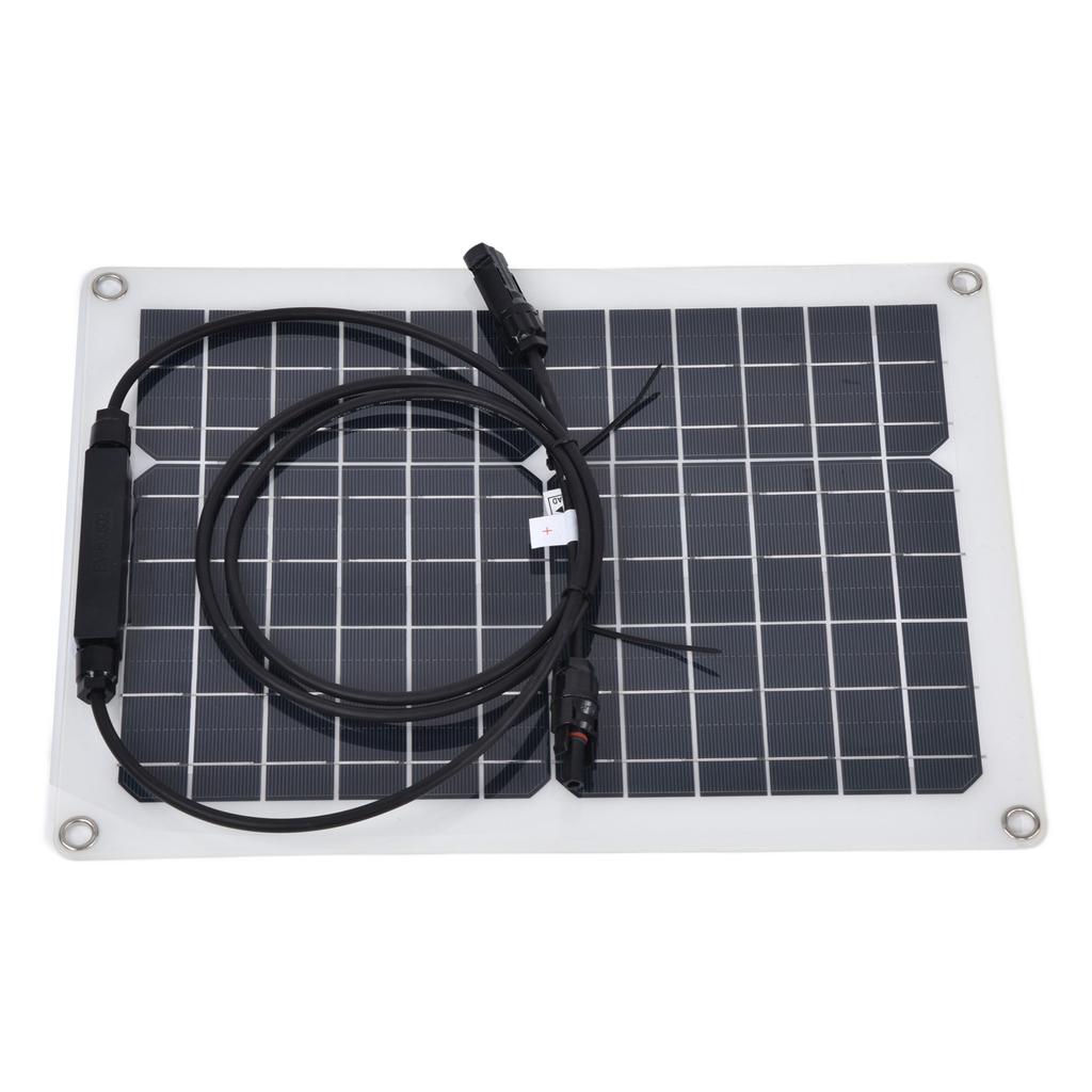 2Pcs 15W Solar Panel Monocrystalline Silicon Solar Panel Photovoltaic Module 50A Controller for Car
