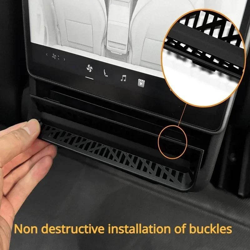 For Tesla Model 3 Highland 2024 2025 Rear Air Outlet Cover Rear Air Vent Protective Cover Anti Blocking Car Interior Accessories