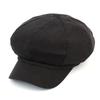 Universal Chemistry Vintage Linen Black Newsboy Cap
