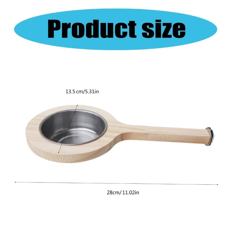 Parrots Standing Perch with Dish Cup Screw Bird Stand for Feeding Cockatiel Feeder Birdcage Perch Food Bowl for Budgies