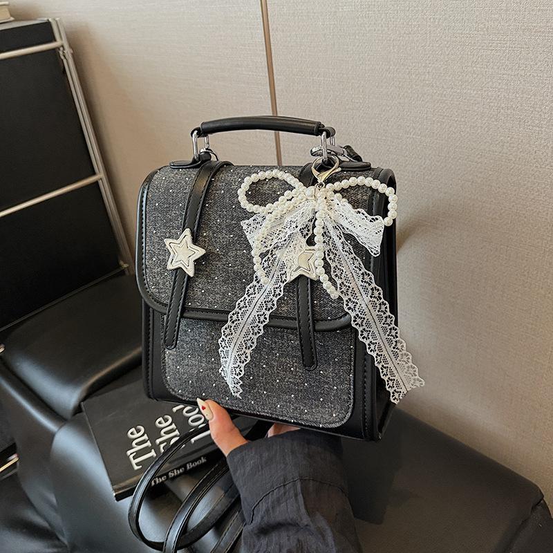 Нишевый портативный рюкзак женский летний новый джинсовый маленькая сумка модный изысканный рюкзак