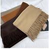 Autumn and Winter New Solid Color Scarf Imitation Cashmere Scarf Women's Warm Shawl Scarf