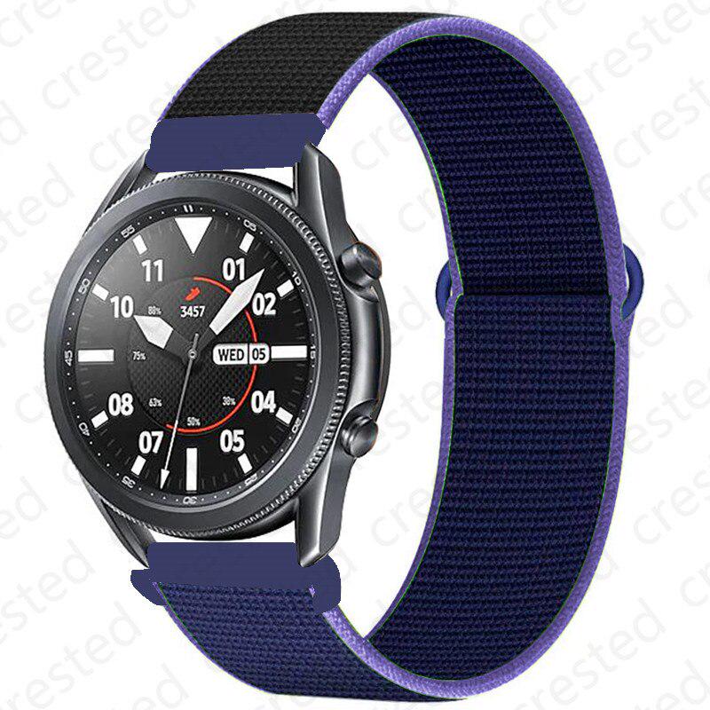 Ремешок 20/22 мм для Galaxy Watch 3/46/42 мм / активный 2 ремешка Samsung Gear S3 Frontier Sport нейлоновый браслет Huawei watch GT 2 41 45 мм
