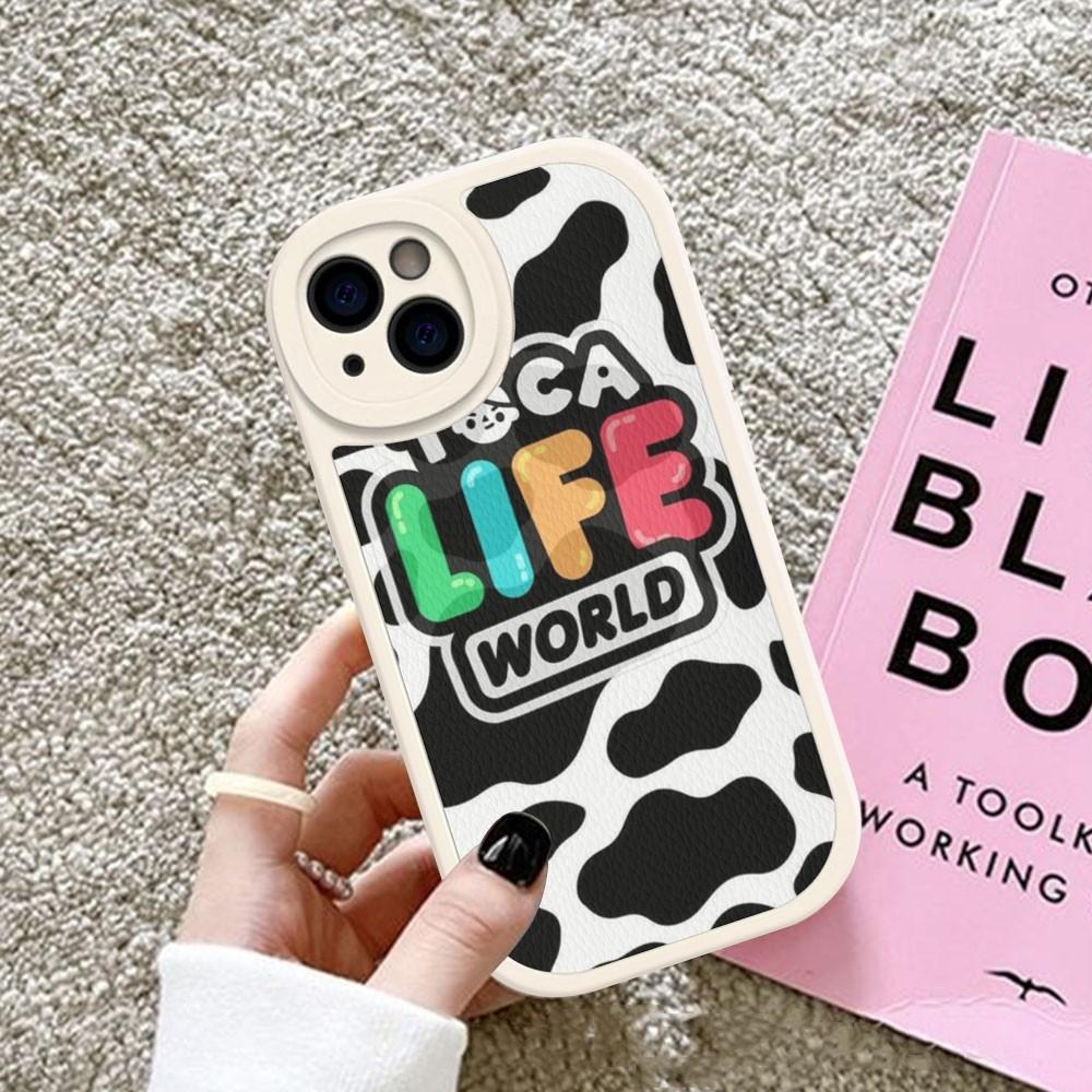 Чехол для телефона Toca Boca Toca Life World из твердой кожи для iPhone 14 13 12 Mini 11 14 Pro Max Xs X Xr 7 8 Plus Fundas