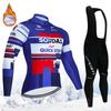 Winter Men's Cycling Outfit Thermal Fleece Jersey Bib Set Costume Bike Mountain Uniform Pants  Mtb Clothing Suit 2025