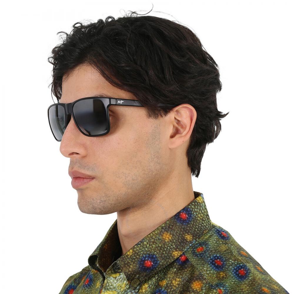 Maui Jim Pailolo Neutral Grey Rectangular Unisex Sunglasses 603 02 58