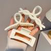 Simple Bright Face Claw Clip Four Seasons All match Women's Bun Hair Clip Large Shark Clip Back of the Head Temperament Hairpin Headwear