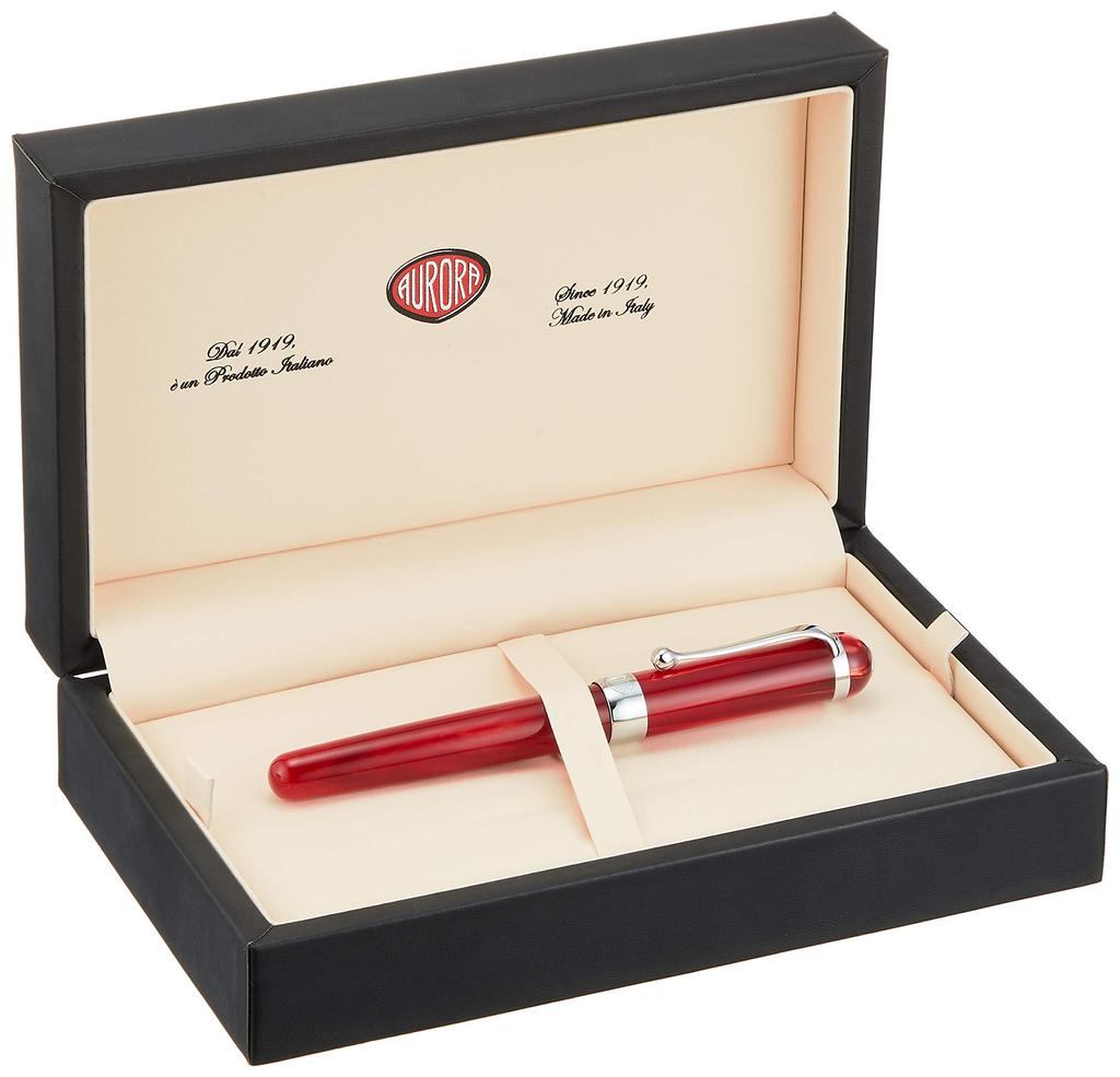 Перьевая ручка Aurora F Тонкое перо Alpha Rosso Официальный импорт H11-CRF Двойного назначения