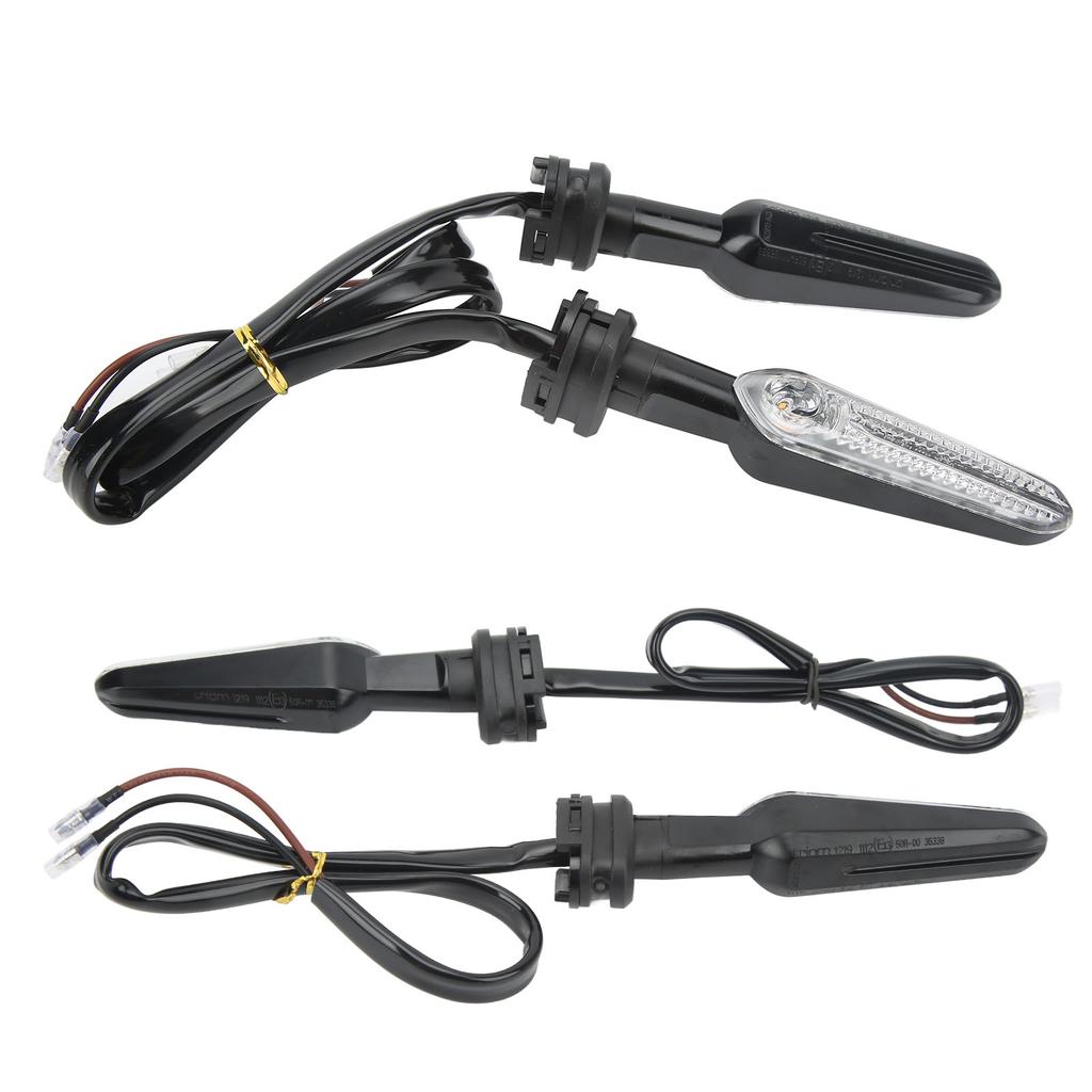 2 Pcs 12V Motorcycle Turn Signal Lights Amber LED Indicator Lamp for YZF R15 R25 R3 R6S R1 R7 R9