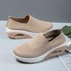 Женская прогулочная обувь, нескользящая ортопедическая обувь на воздушной подушке, женские сабо на платформе, дышащие женские кроссовки на танкетке