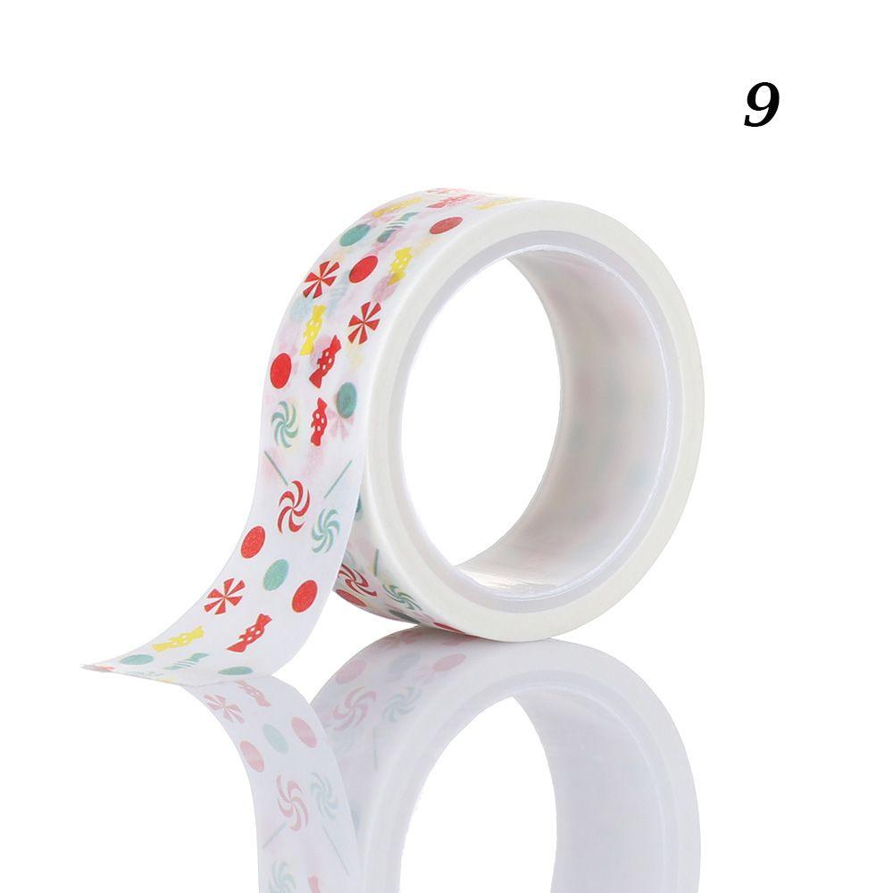 Sticker Scrapbooking Snow Deer Christmas Decor Tape Sticky Paper Masking Tape Christmas Tree