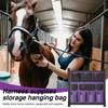 Horse Tack Storage Bag Large-Capacity Horse Trailer Organizer Multi-Pocket Storage Hanging Bag Horse Stable Supplies