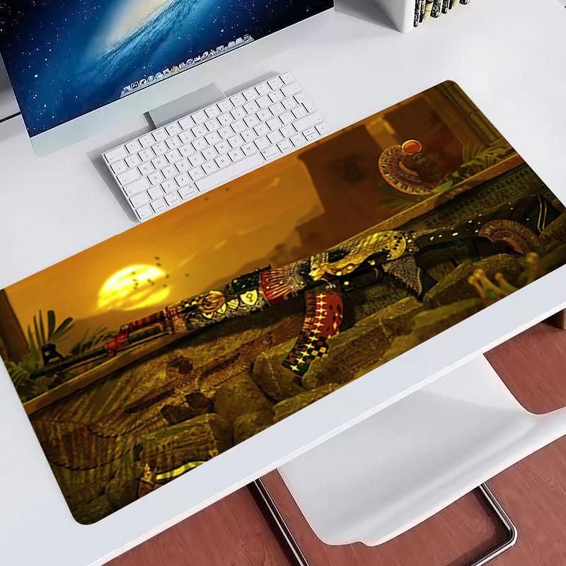 Игровой коврик для мыши 90x40 см C-counter Strike Крутой настольный коврик для ПК Компьютерный Игровой коврик для мыши Натуральная резина с запирающим краем Коврик для мыши