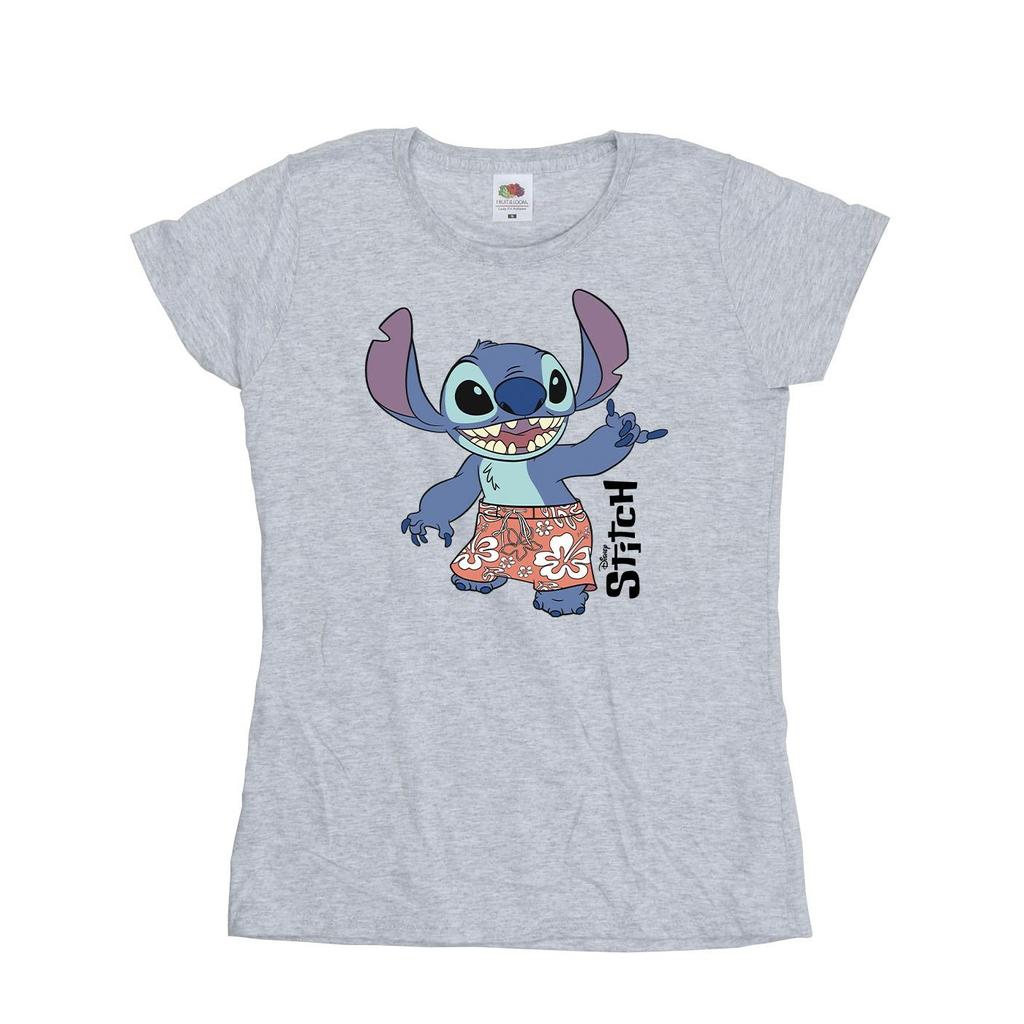 Disney Womens/Ladies Lilo & Stitch Bermuda Shorts Cotton T-Shirt