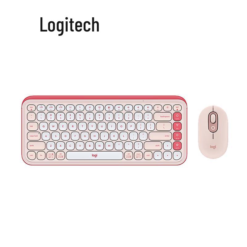 Logitech КОМБО ИКОНА ПОП Беспроводной набор клавиатуры и мыши