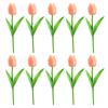 10Pcs Rustic Simulated Tulip Flower Silk Flower Artificial Tulip Flowers  Home Decoration