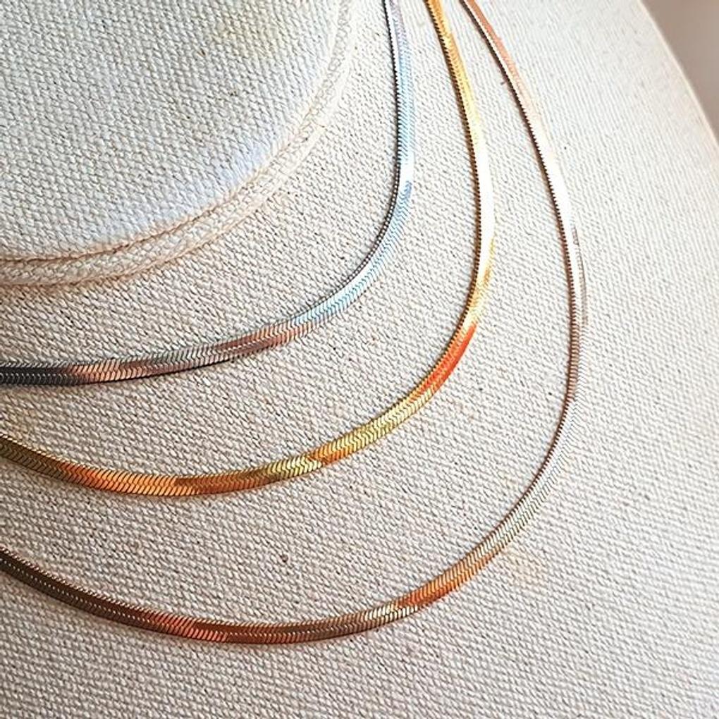 Женские аксессуары Ожерелье из нержавеющей стали Змеиная цепочка (Гипоаллергенный)