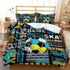 New 3D Soccer Bedding Set Popular Football Soft Microfiber Bed Linen With Pillowcase Queen King Single Size Duvet Cover Sets