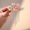 Exquisite Fresh Flower and Butterfly Tassel Hairpin - Perfect for Hanfu or Cheongsam Styles
