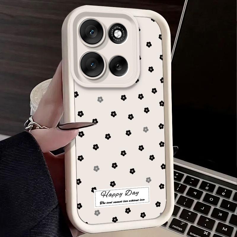 Для Motorola Moto G86 G56 G 86 MotoG56 MotoG86 Чехол Защита от падения Чехол для телефона с рисунком бабочки и цветка Мягкий силикон Конфетный защитный чехол