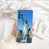 IK66 Statue of Liberty Transparent Phone Case for Motorola Moto G7 G8 G9 G84 G85 G73 G24 G15 Z2 Play Power Plus