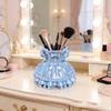 Makeup Brush Storage Box Princess Dress Shape 3D Printed Pen Holder