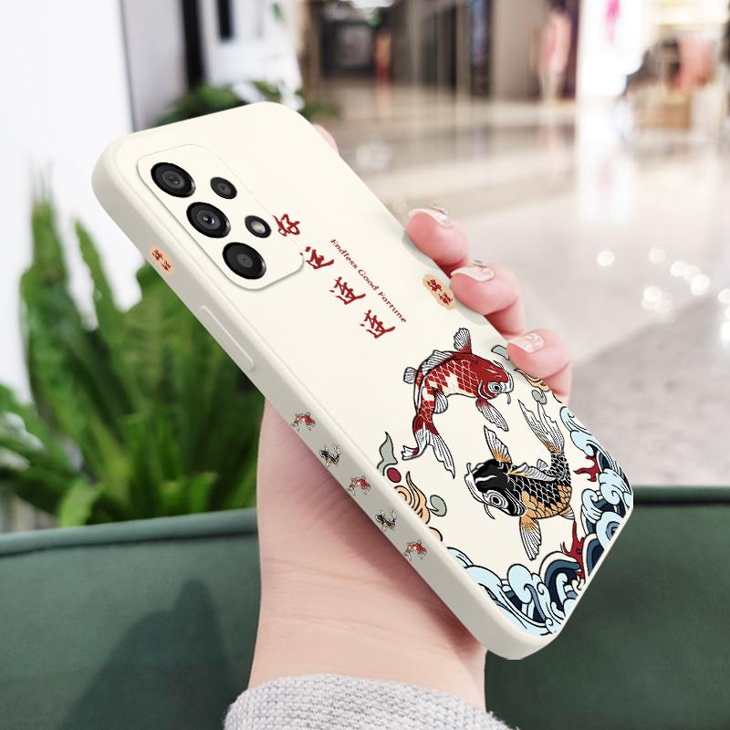 Чехол 'Удачная Карпа' для Samsung Galaxy A73 A53 A33 A23 A13 A72 A52 A52S A32 A22 A12 A71 A51 A31 A21S 4G 5G