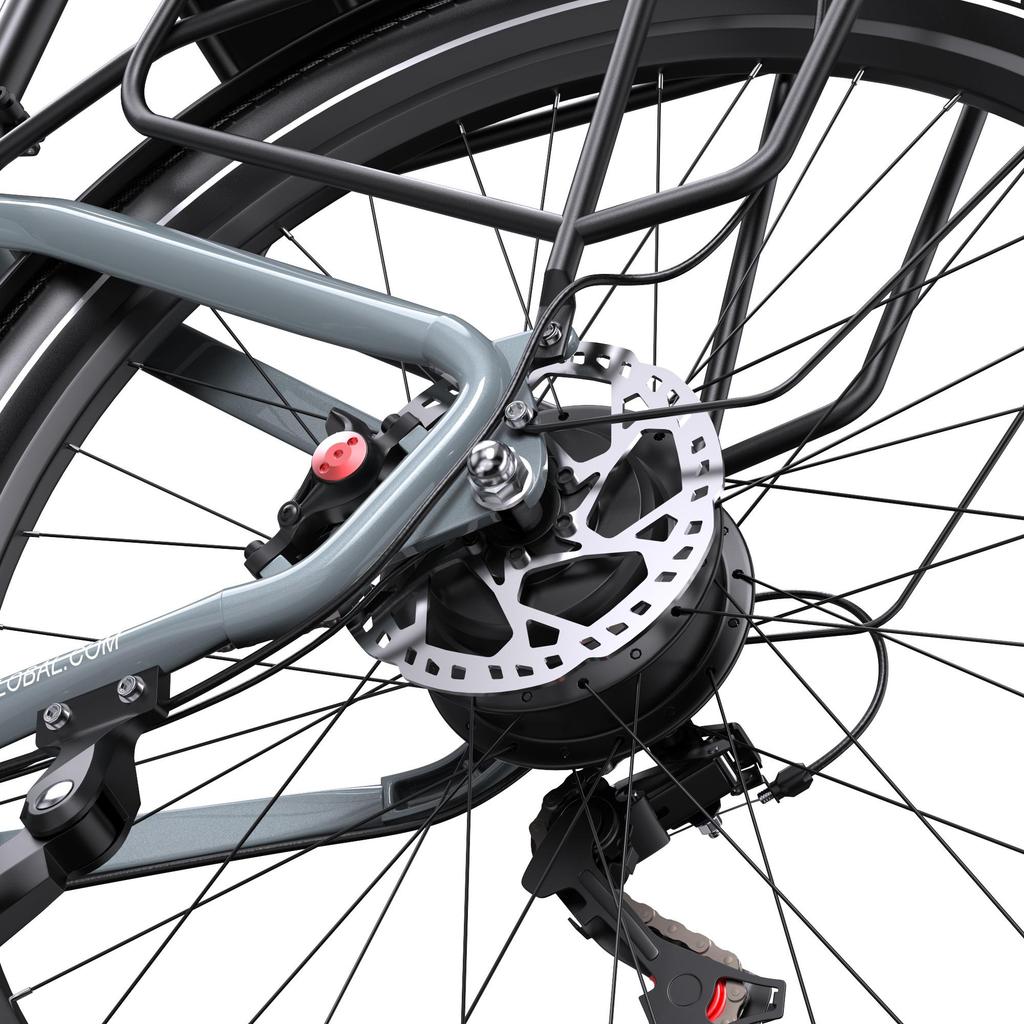 OneSport OT05 27.5-inch Urban Electric Bicycle,Features a 36V 250W motor and offers a maximum pedal-assist range of up to 75 km.