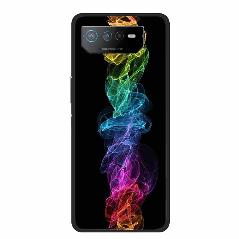 Чехол для Asus ROG Phone 6 Pro Phone6 Pro Coque Черный ТПУ Силикон Мягкая Задняя Крышка Чехол Для Asus ROG Phone 6D Ultimate Чехол для Телефона