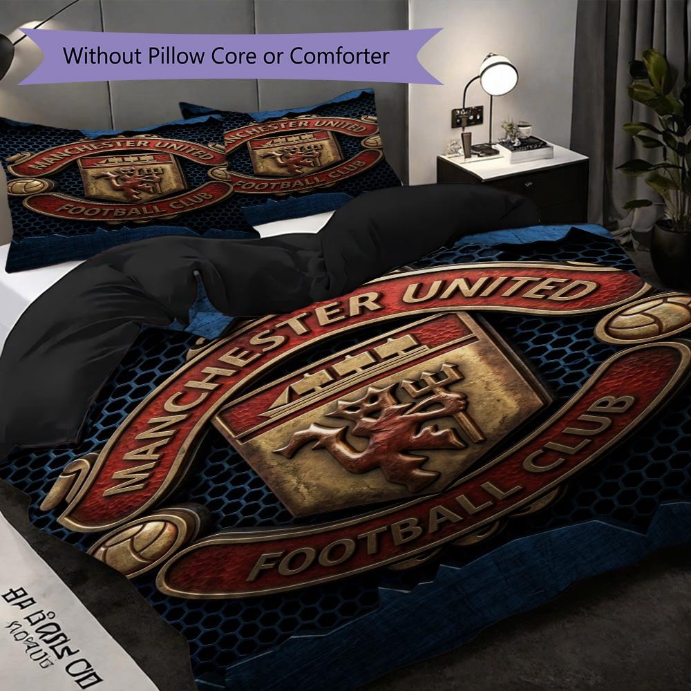 Glory Legacy Three-piece set (1 * duvet cover + 2 * pillowcase, without core) 2D Flat Soft and comfortable Duvet cover and pillowcase Bedding set