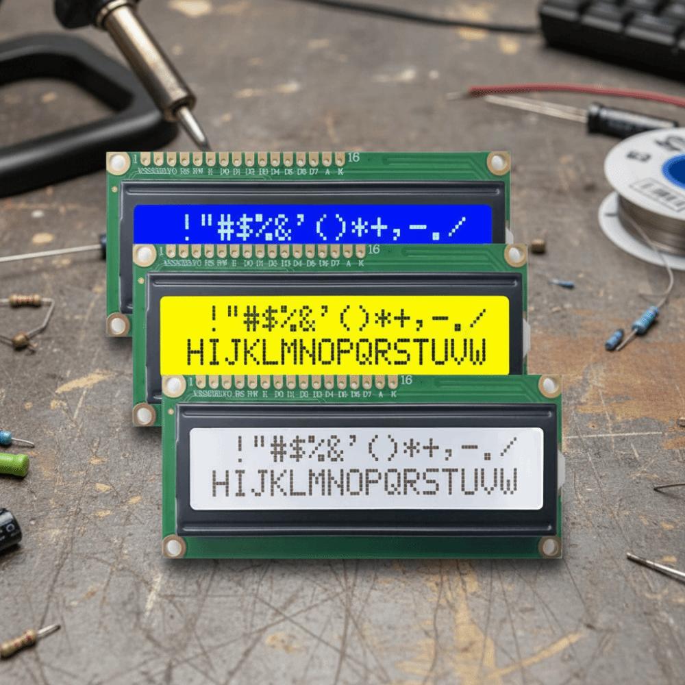 5V Operation IIC LCD Display Yellow Green Screen PCF8574 Interface I2C Adapter Electronic Projects