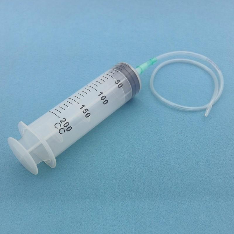 High-Capacity Flushing Syringe with Coarse Needle for Glue or Enema