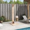 Outdoor Shower 214.5 cm Solid Pine Wood and Stainless Steel Natural