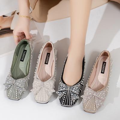 Мода 2024 Новые Противоскользящие Удобные Балетки Обувь Женская Повседневная Дизайнерская Накладная Обувь Мелкие Легкие Лоферы Zapatos De Mujer