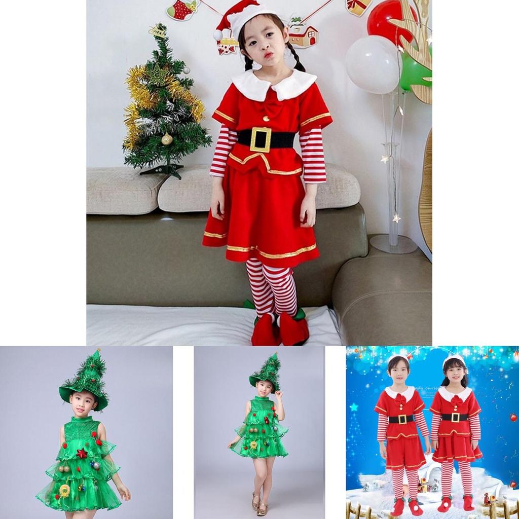Восхитительные костюмы рождественской елки для девочек Стильный детский наряд с очаровательной шляпой