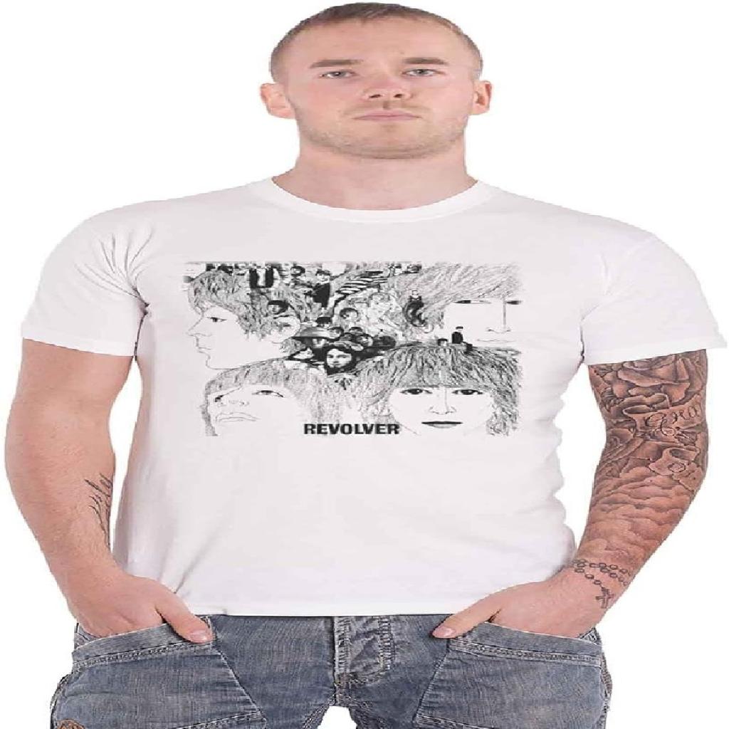 Официальная новая белая мужская футболка с альбомом Revolver