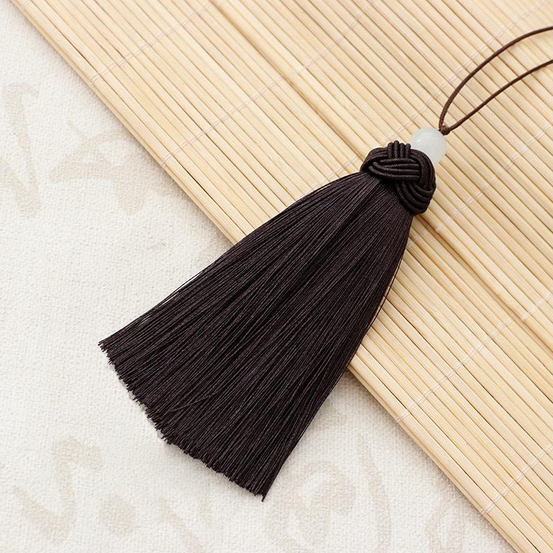 10cm Thick Pineapple Tassel Ornament with Bead Pendant - Ancient Style Decorative Hanging for Curtains and Fans, Gift Box Included