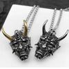 Ожерелье с подвеской в ​​стиле панк, мужская маска призрака, ювелирное изделие, подарок, женское ожерелье