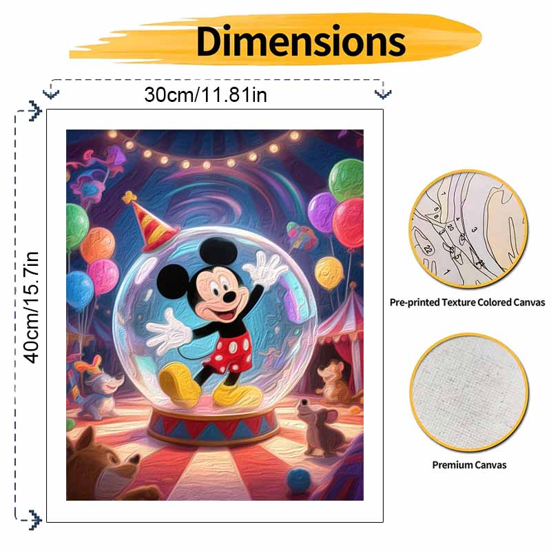 Disney Микки Маус карнавальный шар масляная живопись цифровая живопись художественный набор ручной работы DIY подарки украшения для дома
