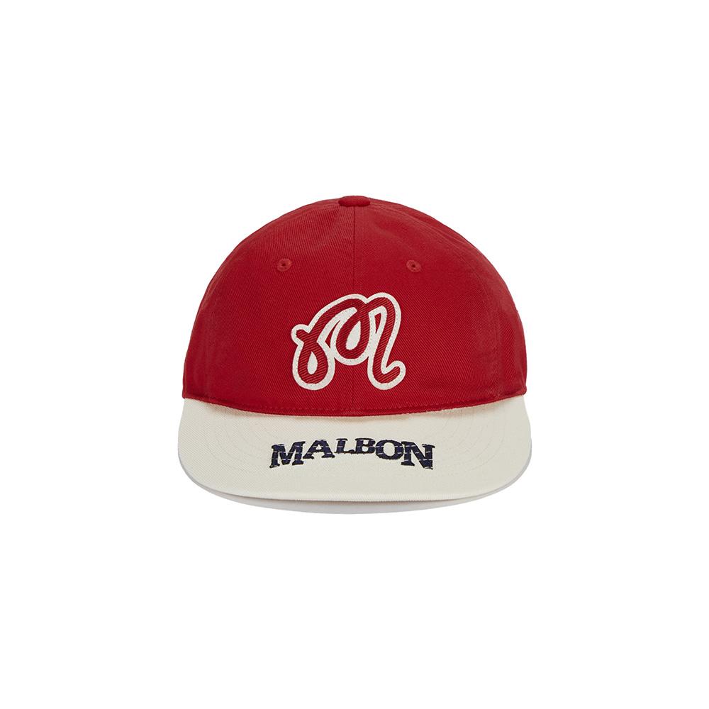 MALBON GOLF Malbon Логотип Арт Работа Кепка Красная