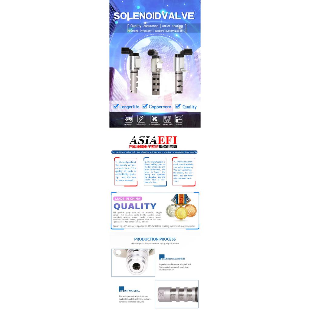15340-50010 high quality Valve Variable Control Timing Solenoid VVT Value for Toyota TUNDRA Pickup Lexus GS300 1UZFE 31534050010