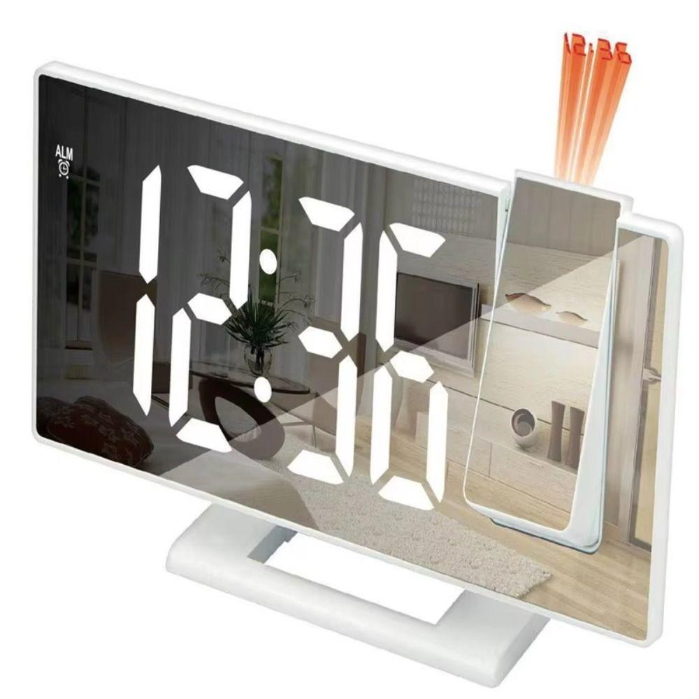 12/24H Display Digital Alarm Clock Backlight LED Alarm Clock Projection Alarm Clock Bedroom