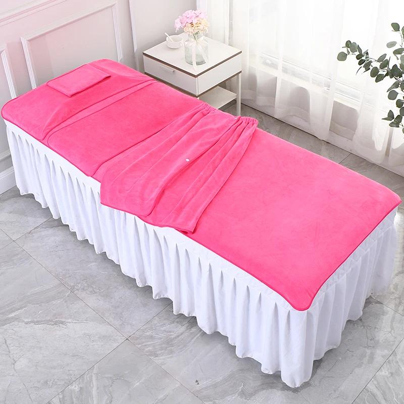 5Pcs/Set Aesthetic Clinic Sauna Nano-velvet SPA Towel Beauty Salon Bath Hair Towels Strong Absorbent Turban Bed Towel