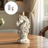 Elegant Horse Head Relief Candle Mould With Roman Column Silicone Crafting Set For Scented Candle Home Decoration Gift
