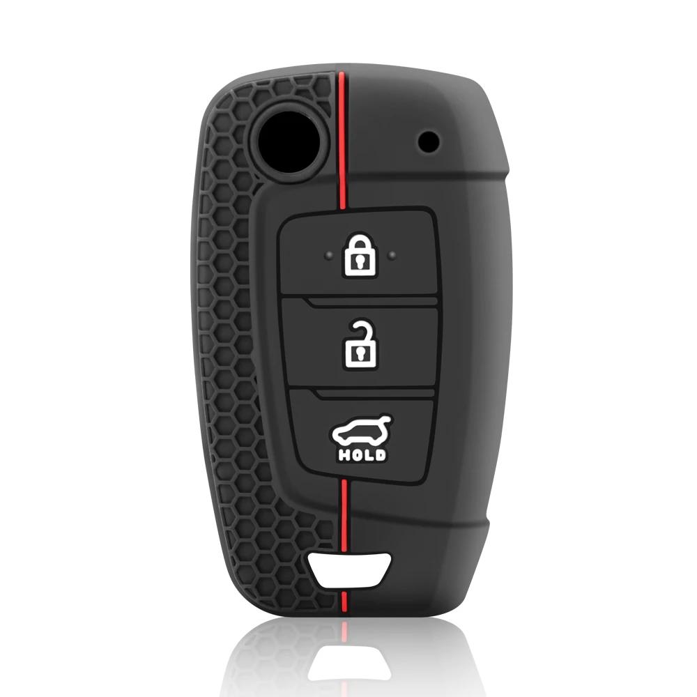 Силиконовый чехол для автомобильного ключа дистанционного управления для Hyundai Tucson 2022 2023 Accent Solaris Elantra I30 I35 I40 Kona Celesta Sonata Creta Key Cover