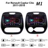 For Renault Captur Clio 2011-2018 With Button Knob Android Car Radio Multimedia Player Navigation Stereo GPS 2 Din 1+16GB