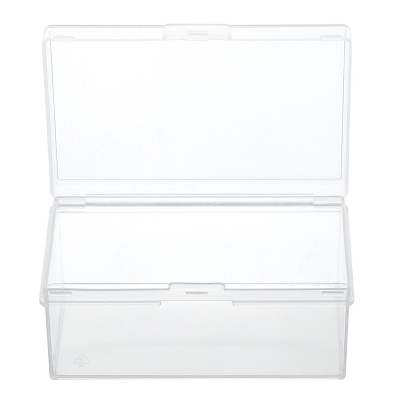 Пластиковая коробка Прямоугольная пластиковая прозрачная с коллекцией ящиков для хранения крышки