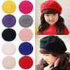 Toddler Pearly Warm Beret Hat Girls Hats Children Caps Headgear