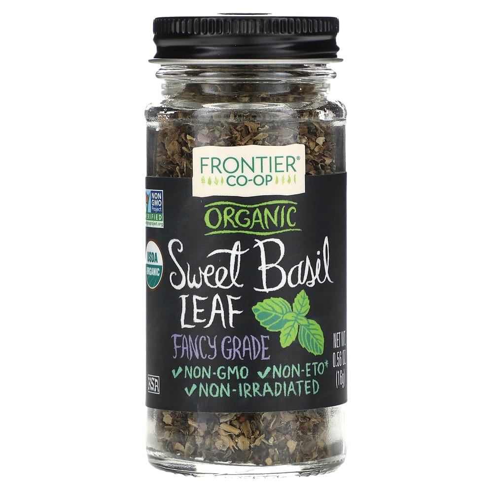 Frontier Natural Products Sweet Basil Leaf Flakes 0.56 oz (16g)