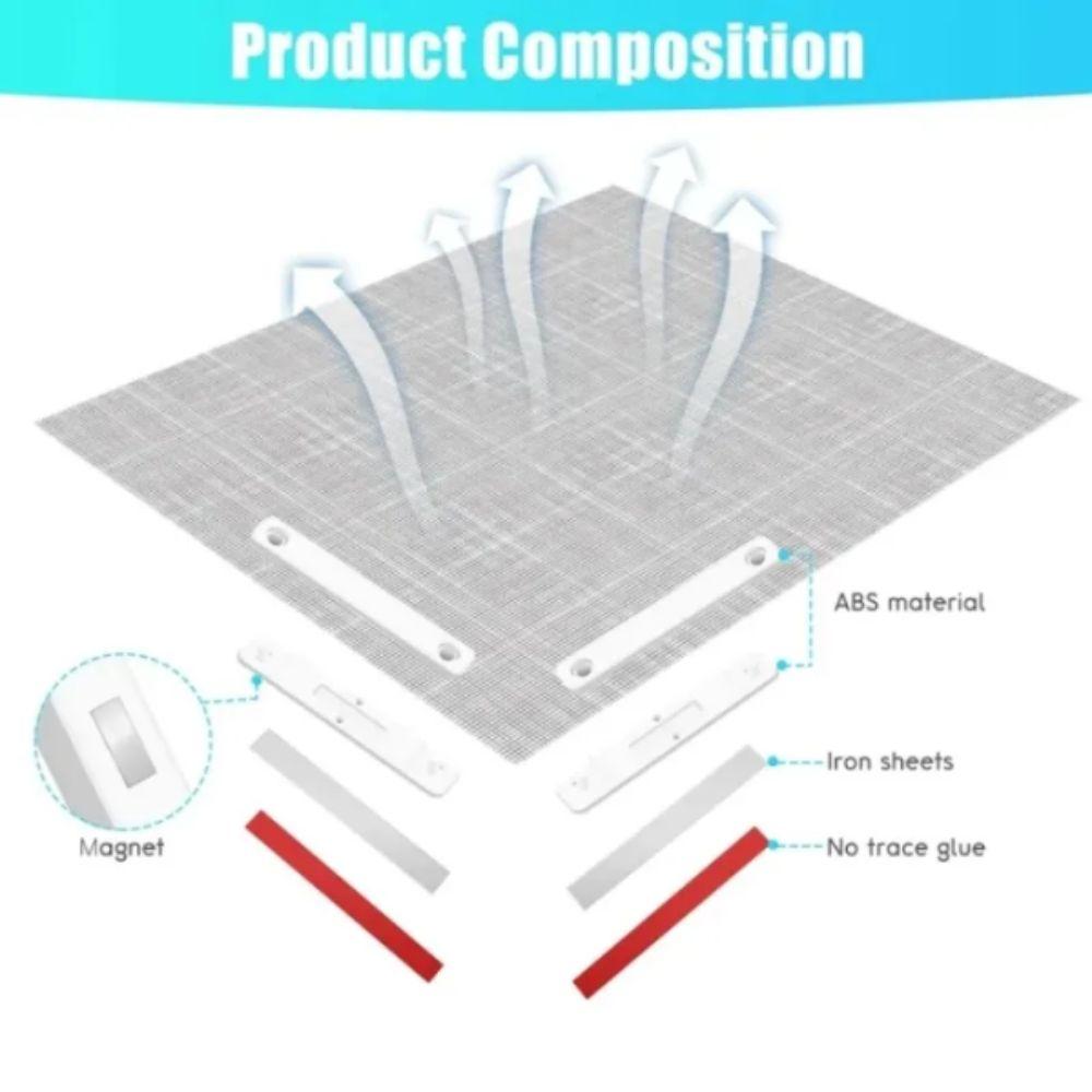 Magnetic Magnetic Window Screen Clip Rust-proof Magnetic Strips Mosquito Net Windows